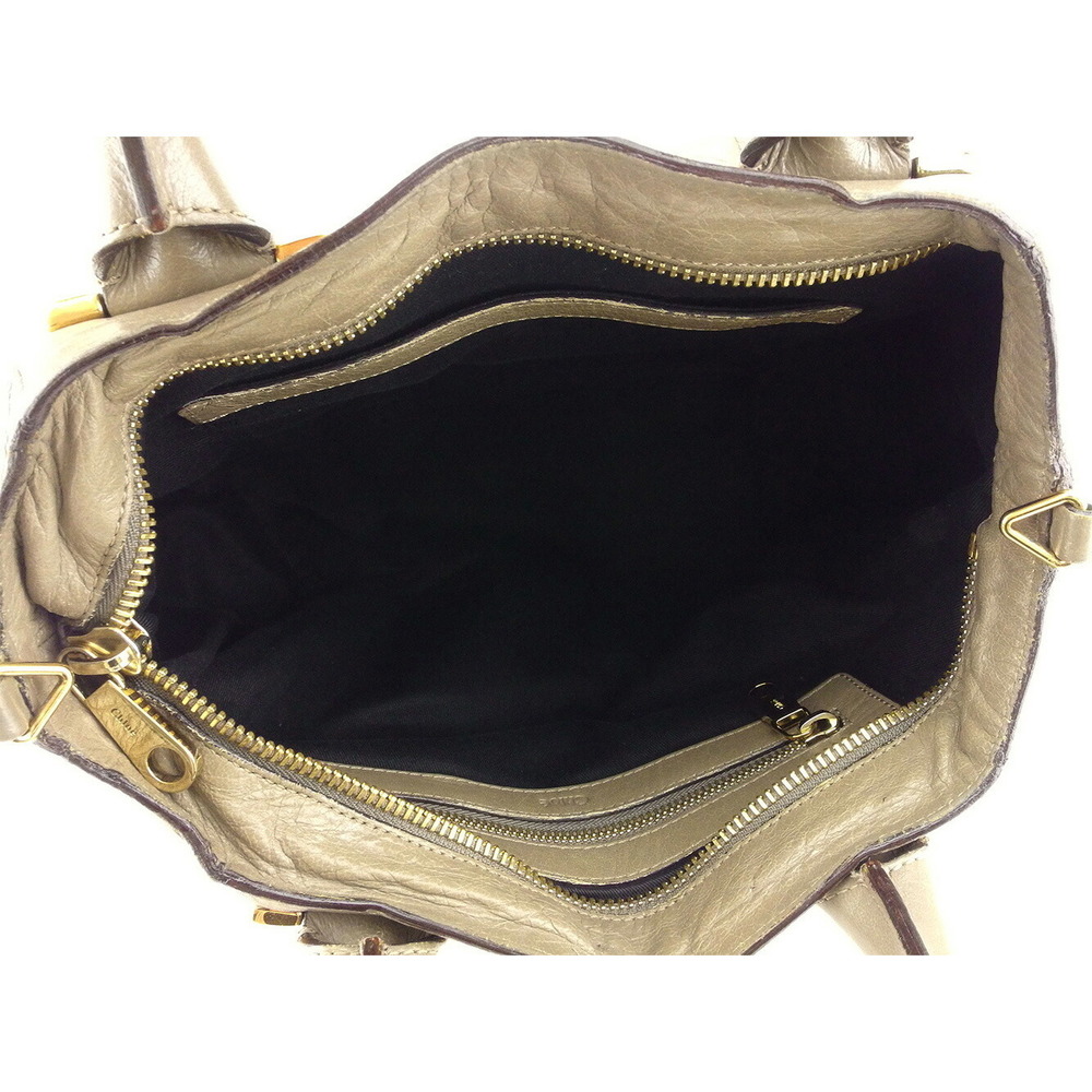 Chloe Ethel Leather Handbag Beige - Picture 6 of 6